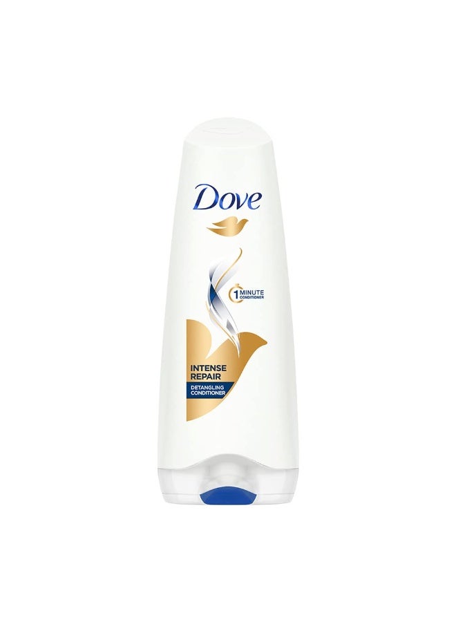 Dove Intense Repair Shampoo 1 Litre + Conditioner 175ml, Combo | For Dry and Damaged Hair | Enriched with Fibre Actives | Strengthens Smooth & Strong Hair - Image 3